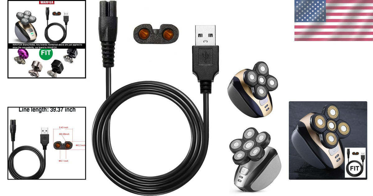 Universal Head Shaver Charger Cord - Durable Fast Charging Cable