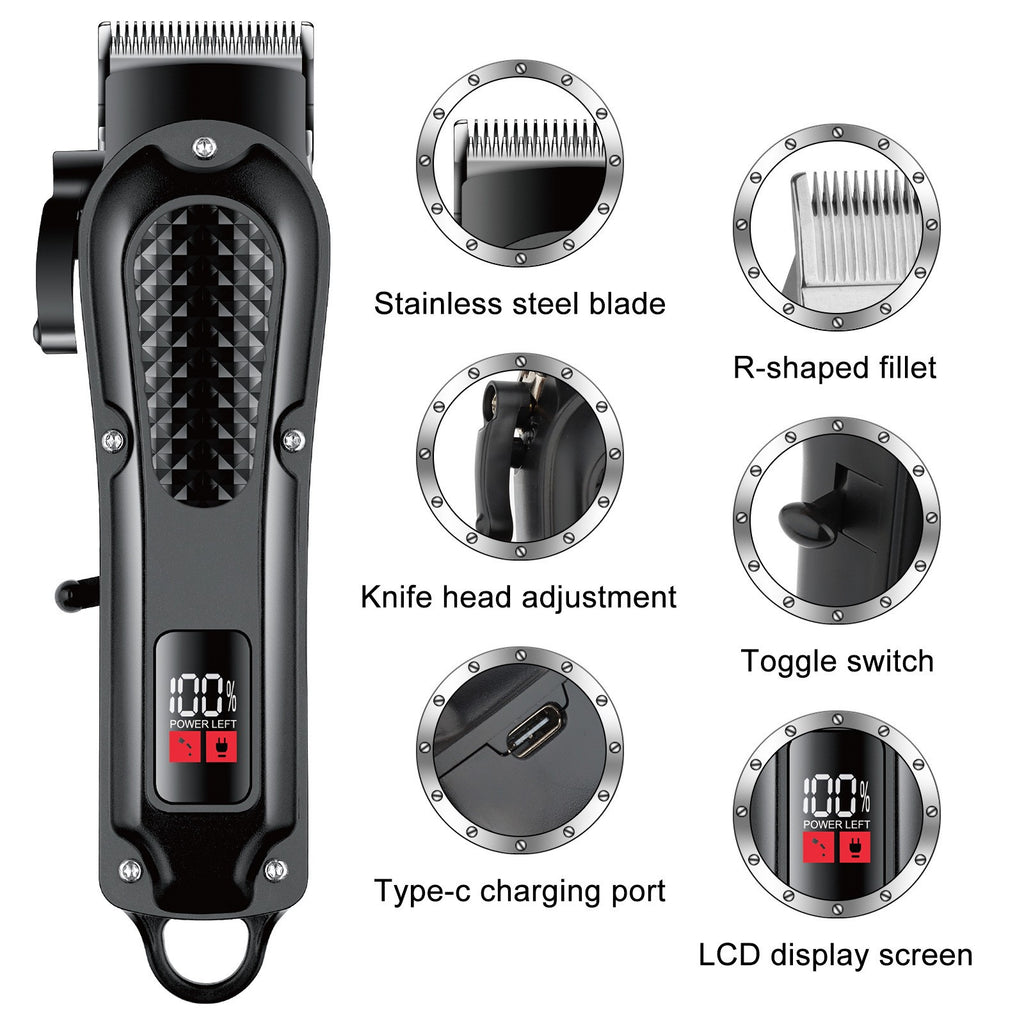 Electric Hair Clippers & Beard Trimmer Set for Men Cordless Grooming
