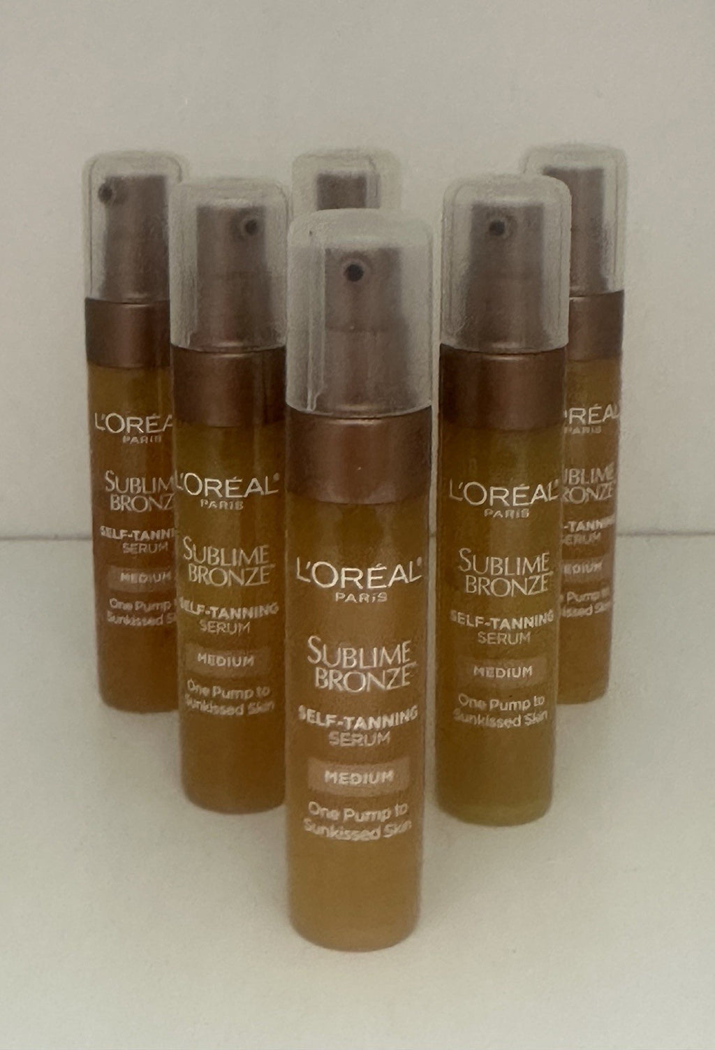 L'Oréal Self-Tanning Serum Medium - Travel Size Lot of 6