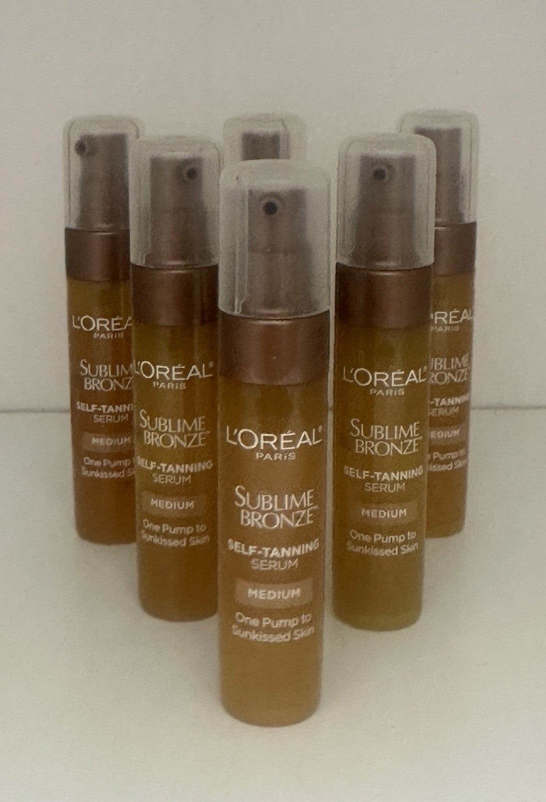 L'Oréal Self-Tanning Serum Medium - Travel Size Lot of 6
