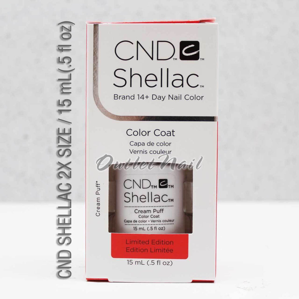 Large CND Shellac Gel Nail Polish 0.50 oz - Color Base & Top Coat