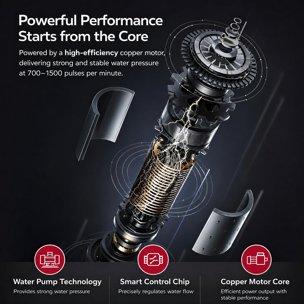 Cordless Water Flosser for Oral Hygiene - Deep Cleaning Tooth and Gum Care