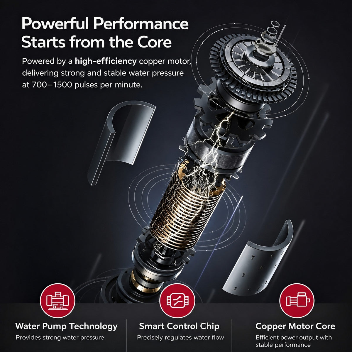 Cordless Water Flosser for Oral Hygiene - Deep Cleaning Tooth and Gum Care