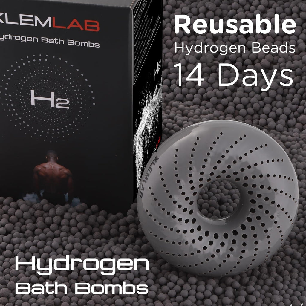 Hydrogen Bath Bombs for Muscle Recovery - Reusable Microbubble Soaks, 4 Pack