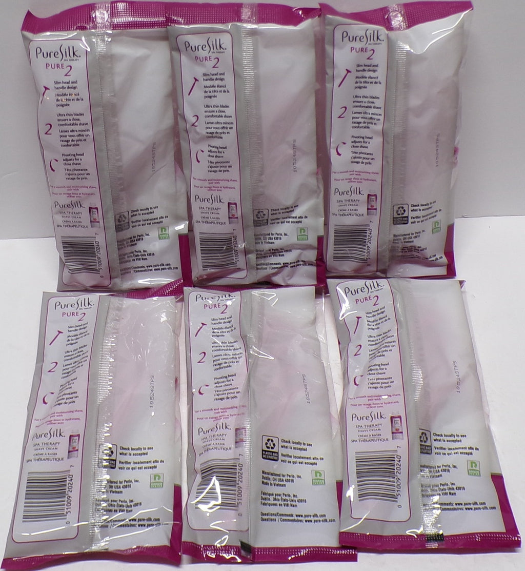 6-Pack Disposable Razors with 2 Blades - Silk Spa Therapy