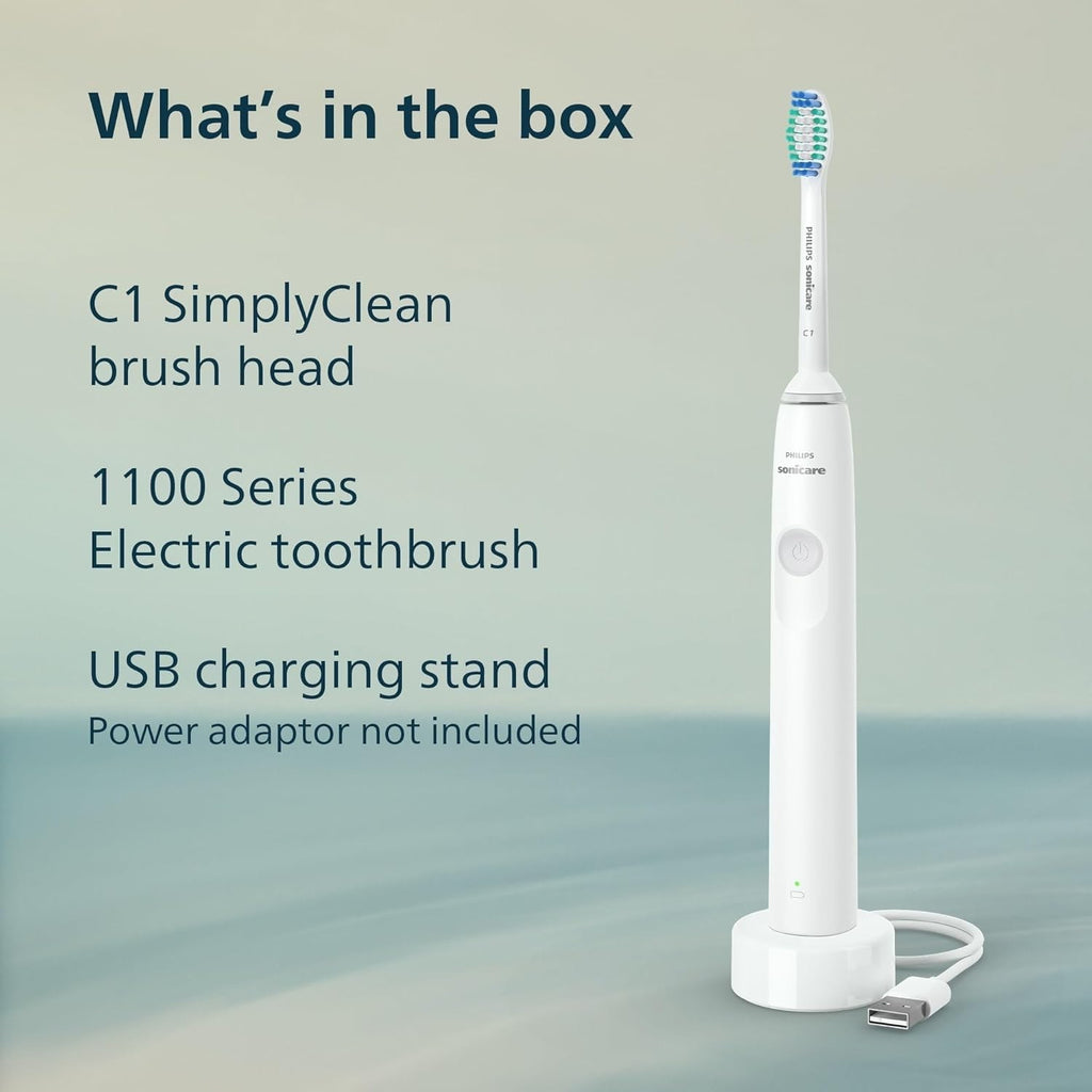 Electric Toothbrush 1100 Series with Sonic Cleaning & Timer