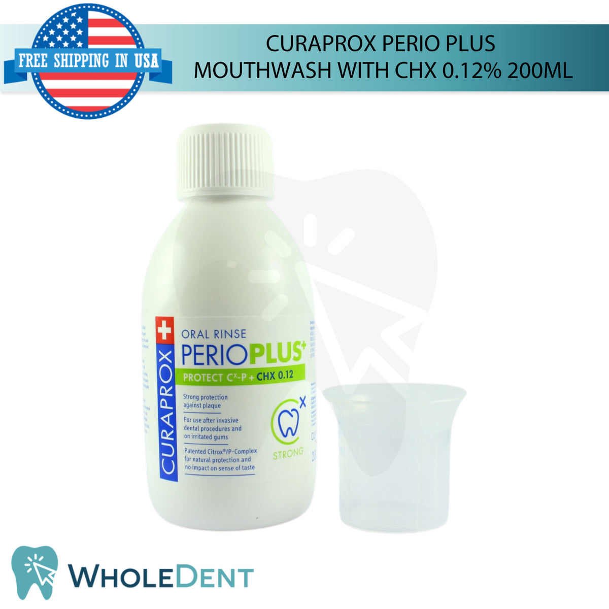 Dental Mouthwash with Chlorhexidine 0.12% - Antibacterial Oral Care 200ml