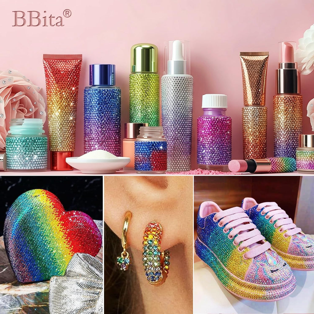 56000 Pcs Rhinestones Bedazzling Kit with 56 Colors & Tools for DIY Crafts