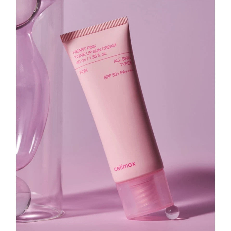Pink Tone Up Sunscreen SPF50+ PA++++ for Face 40ml - Broad Spectrum Sun Protection