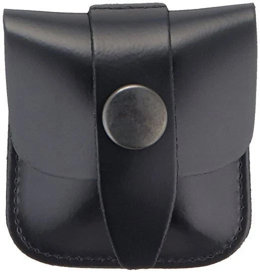 Travel Safety Razor with Leather Case - Merkur Open Comb Double Edge Shaver