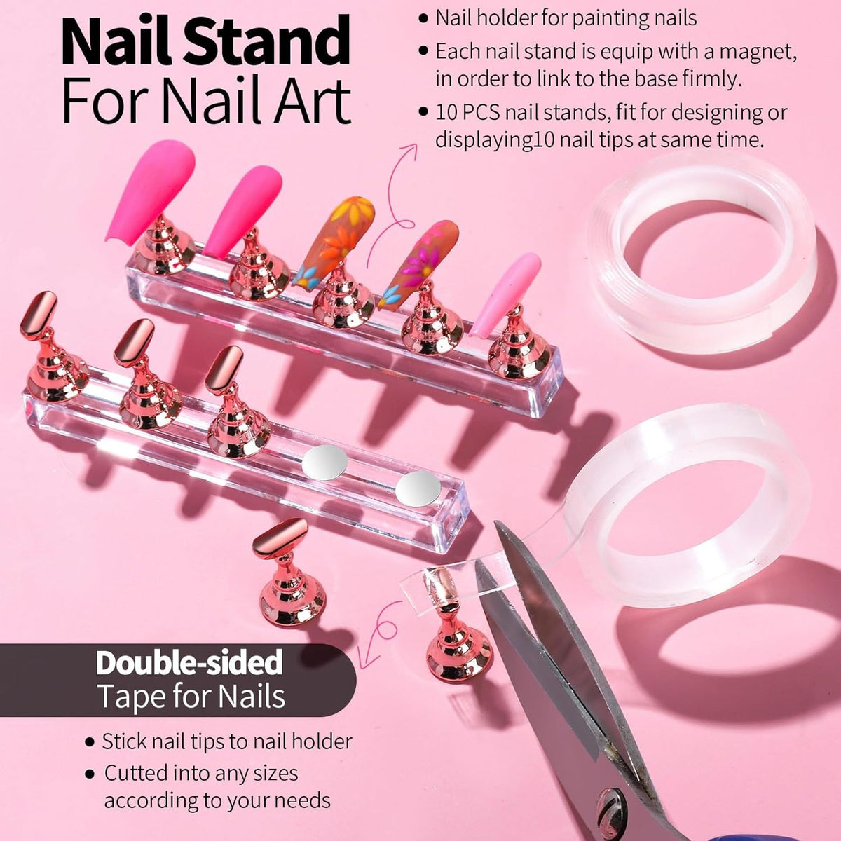 Nail Art Tools Kit with Brushes Dotting Tools & Palette for DIY Nails