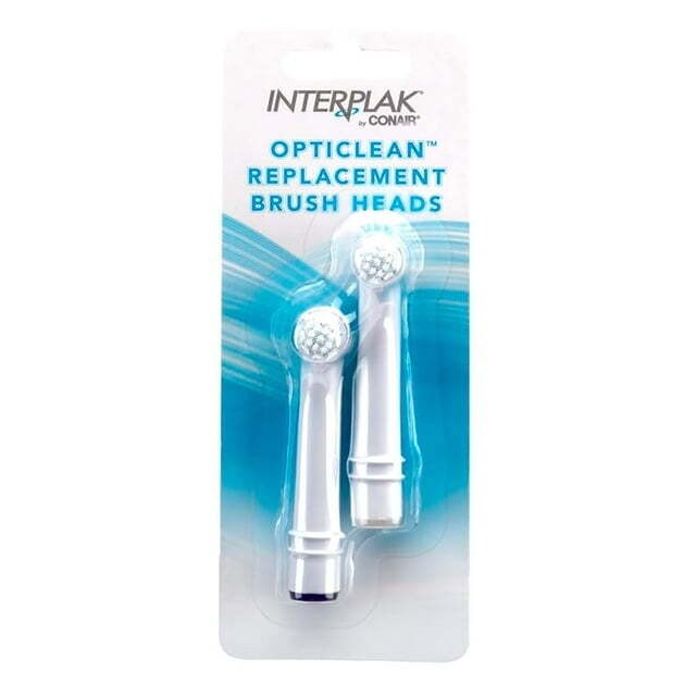 Electric Toothbrush Replacement Heads for Interplak Conair OptiClean - 2 Pack