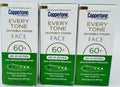 SPF 60+ Face Sunscreen with Invisible Finish and Antioxidant Bakuchiol - 3 Pack