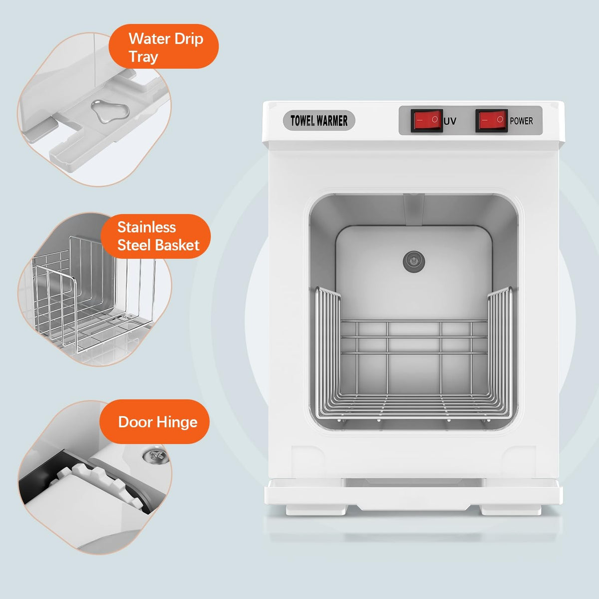 5L Hot Towel Warmer Cabinet - Portable Spa & Salon Towel Heater