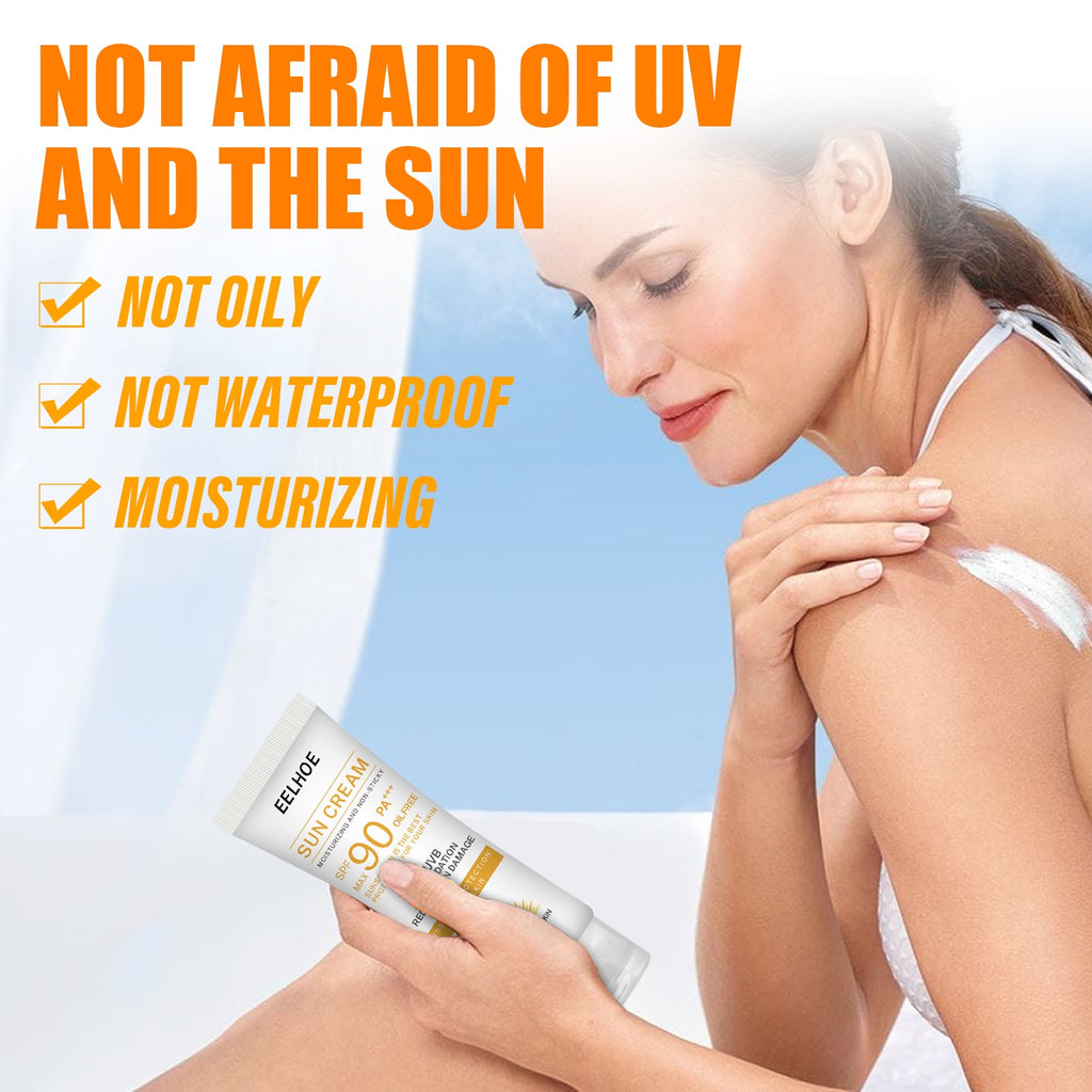 SPF 90 Face & Body Sunscreen No White Cast Non-Greasy Pack Options