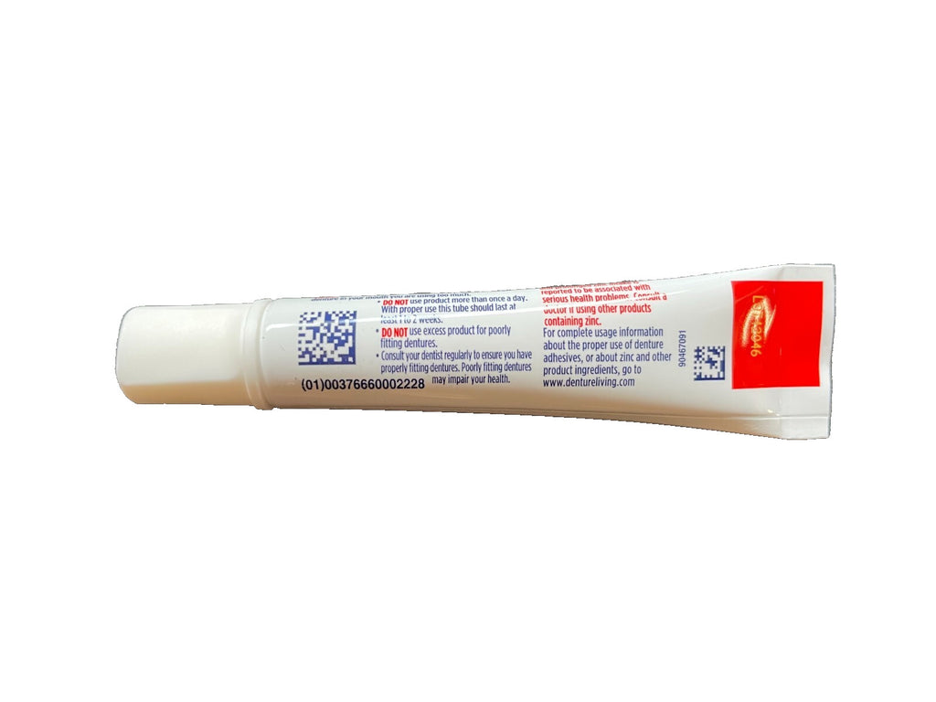 Denture Adhesive Cream 0.35 oz - 50 Tubes Pack for Secure Fit