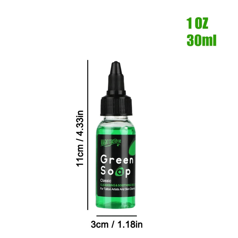 Ultra Concentrated Tattoo Green Soap Cleaning Kit 150ml Foaming Bottle