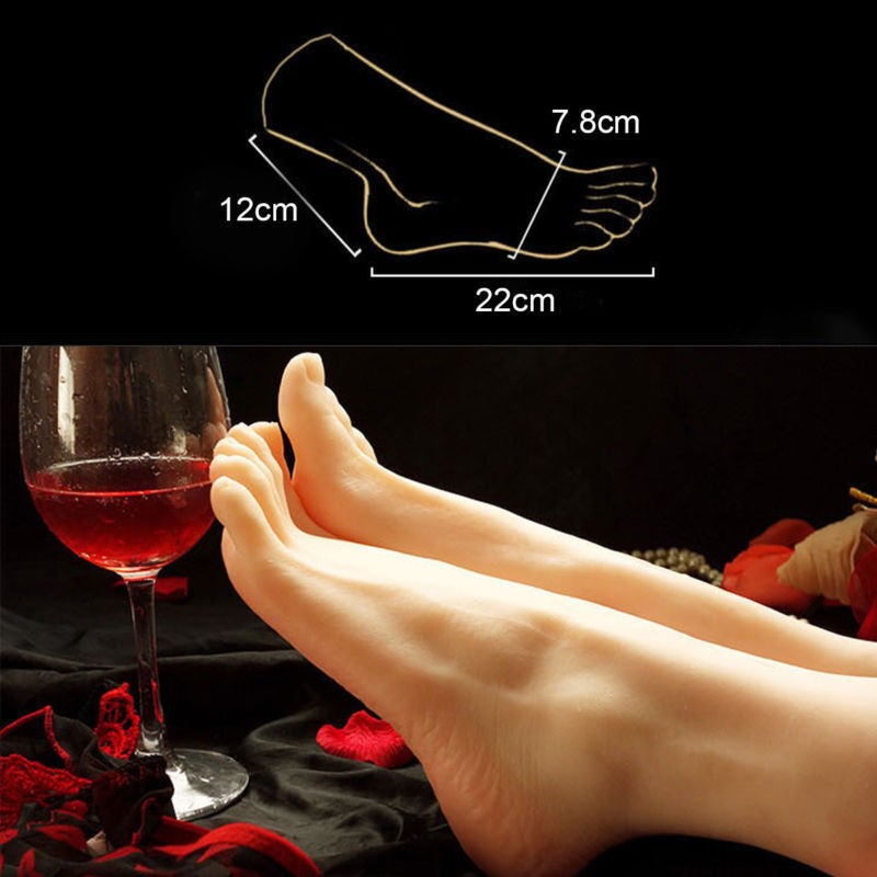 Silicone Female Foot Model for Display - Lifelike Soft Mannequin, Multiple Variants