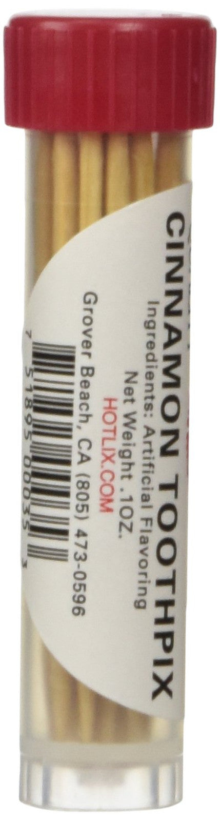 Cinnamon Flavored Toothpicks - 4 Re-Sealable Tubes for Fresh Breath