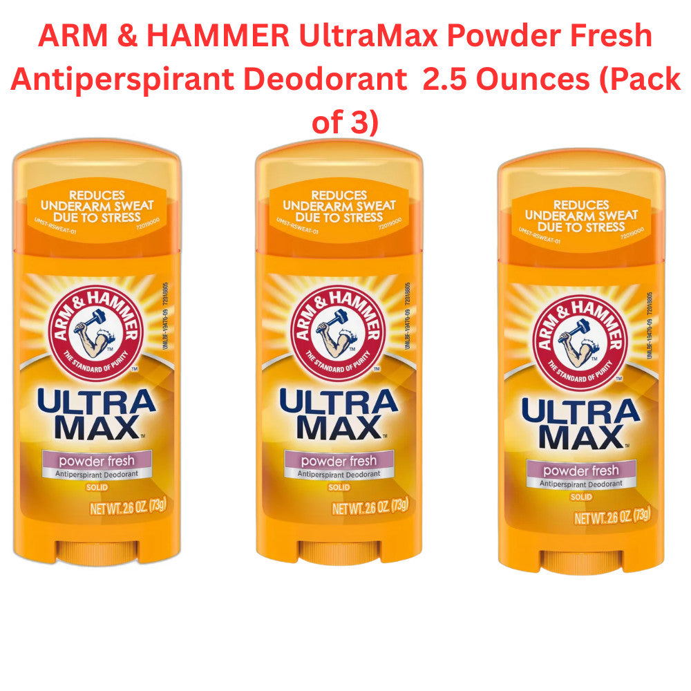 3 Pack Antiperspirant Deodorant Powder Fresh 2.6 oz - Arm & Hammer