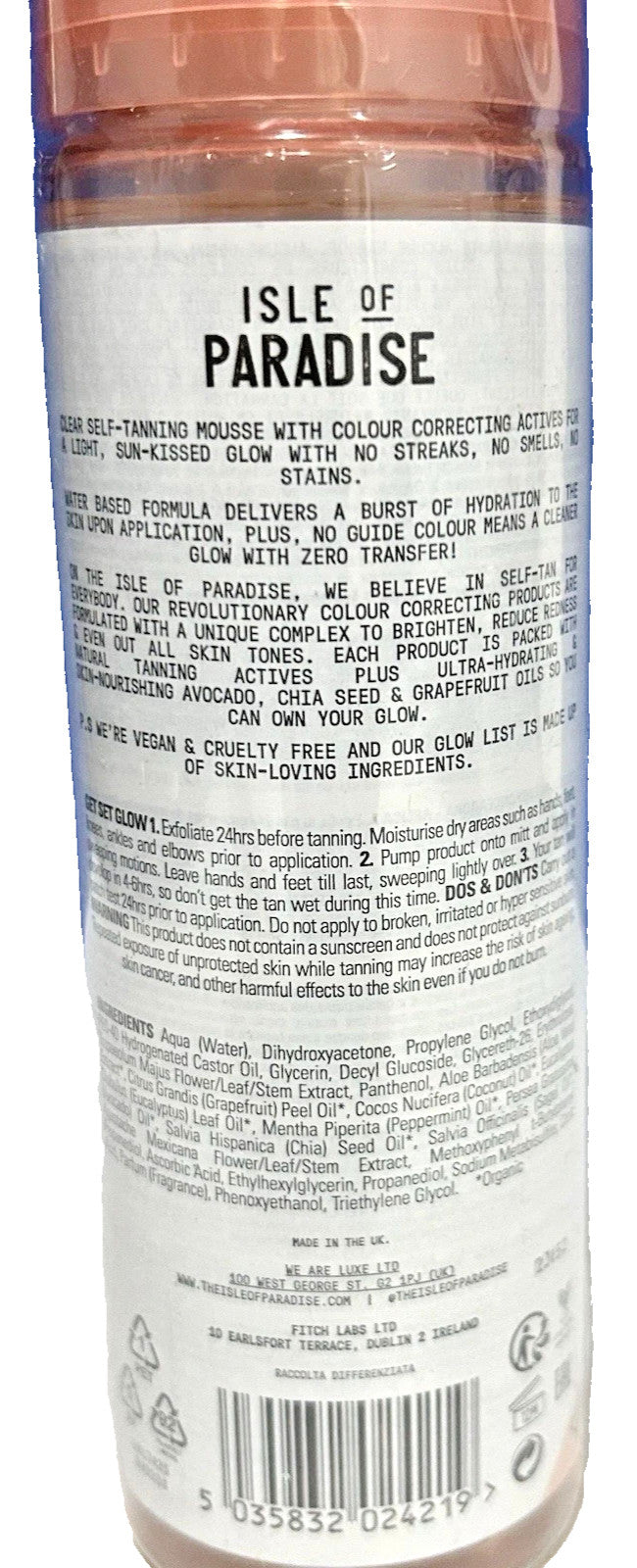 Self Tanning Mousse - Sun-Kissed Glow, Water-to-Foam, Vegan, 150ml