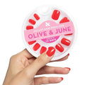 Press-On Nails Extra Short Red False Nails for Manicure - Olive & June