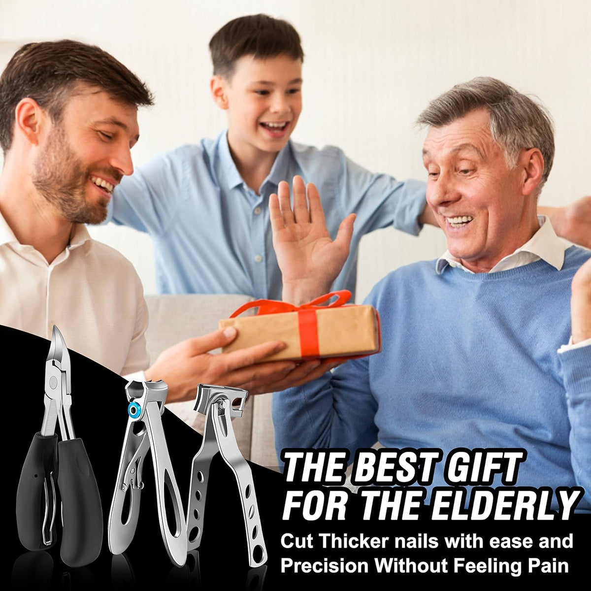 Heavy Duty Toenail Clippers for Thick Nails - Large Toe Nail Cutter for Seniors