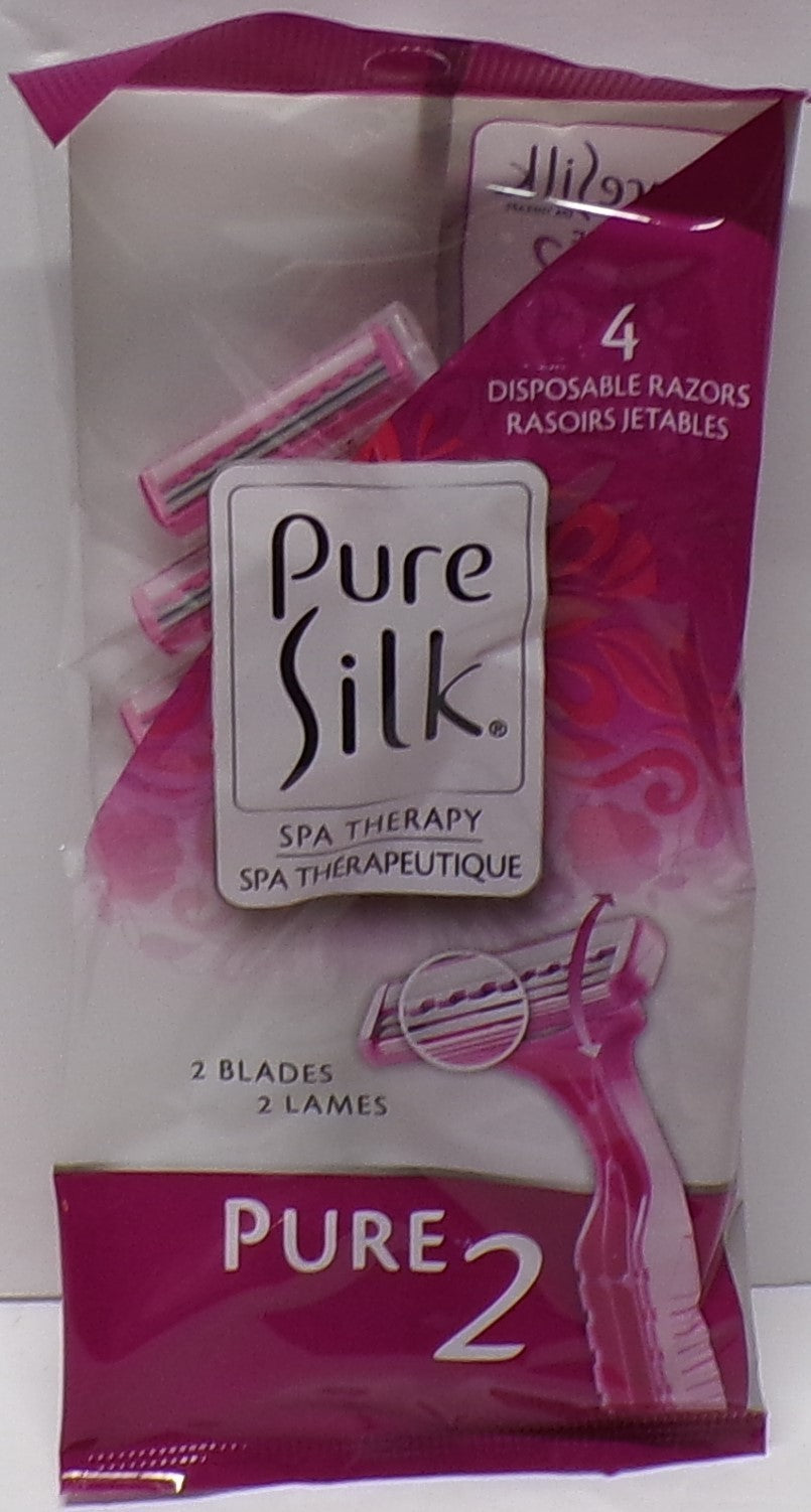 6-Pack Disposable Razors with 2 Blades - Silk Spa Therapy