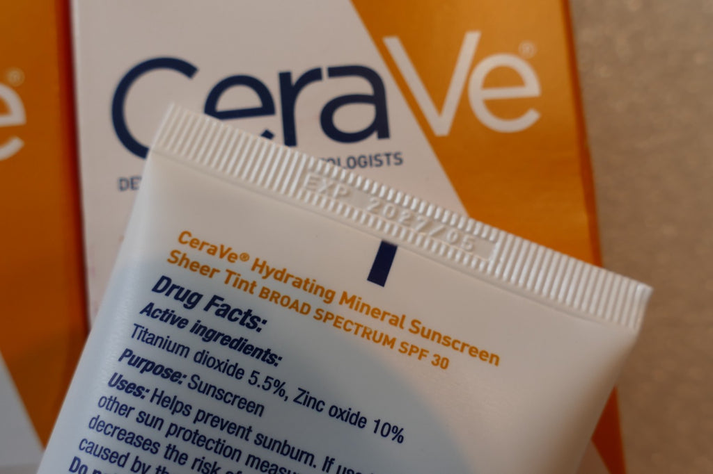 CeraVe Hydrating Mineral Sunscreen SPF 30 Medium Sheer Tint 2 Pack