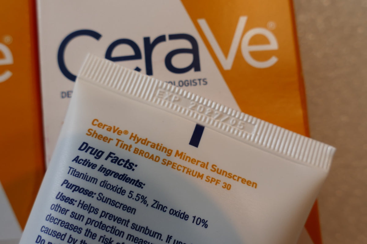 CeraVe Hydrating Mineral Sunscreen SPF 30 Medium Sheer Tint 2 Pack