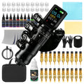 Wireless Tattoo Pen Kit with Transfer Gel, 1200mAh Power Supply