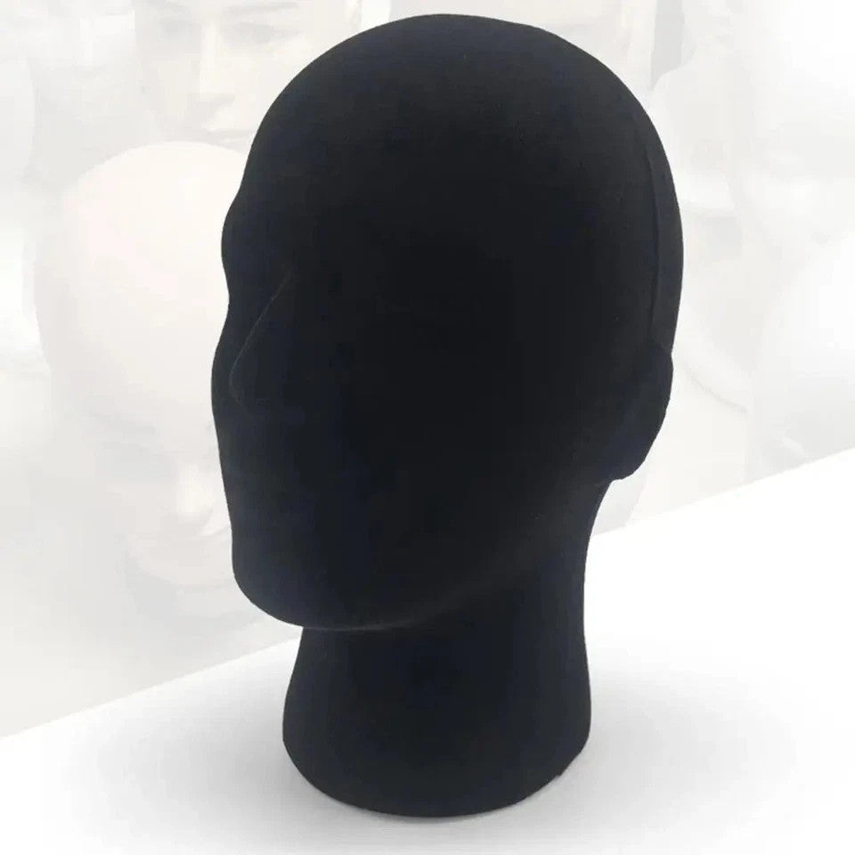 Male Foam Mannequin Head Stand for Display Hat Cap Wig Glasses