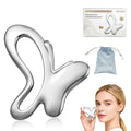 Gua Sha Facial Tools Butterfly Metal Face Massager Silver - Skincare & Massage