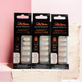 False Nails Set with Glue - 24 Oval Nail Tips for Manicure, Salon Perfect OV161