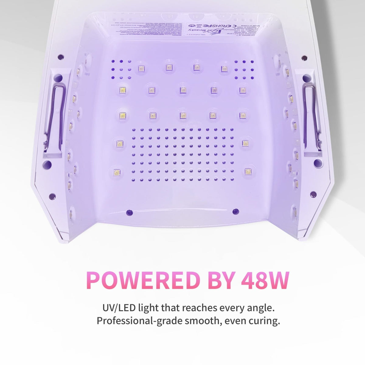 Cordless 48W UV LED Nail Lamp with Timer for Gel Polish and Builder Gel