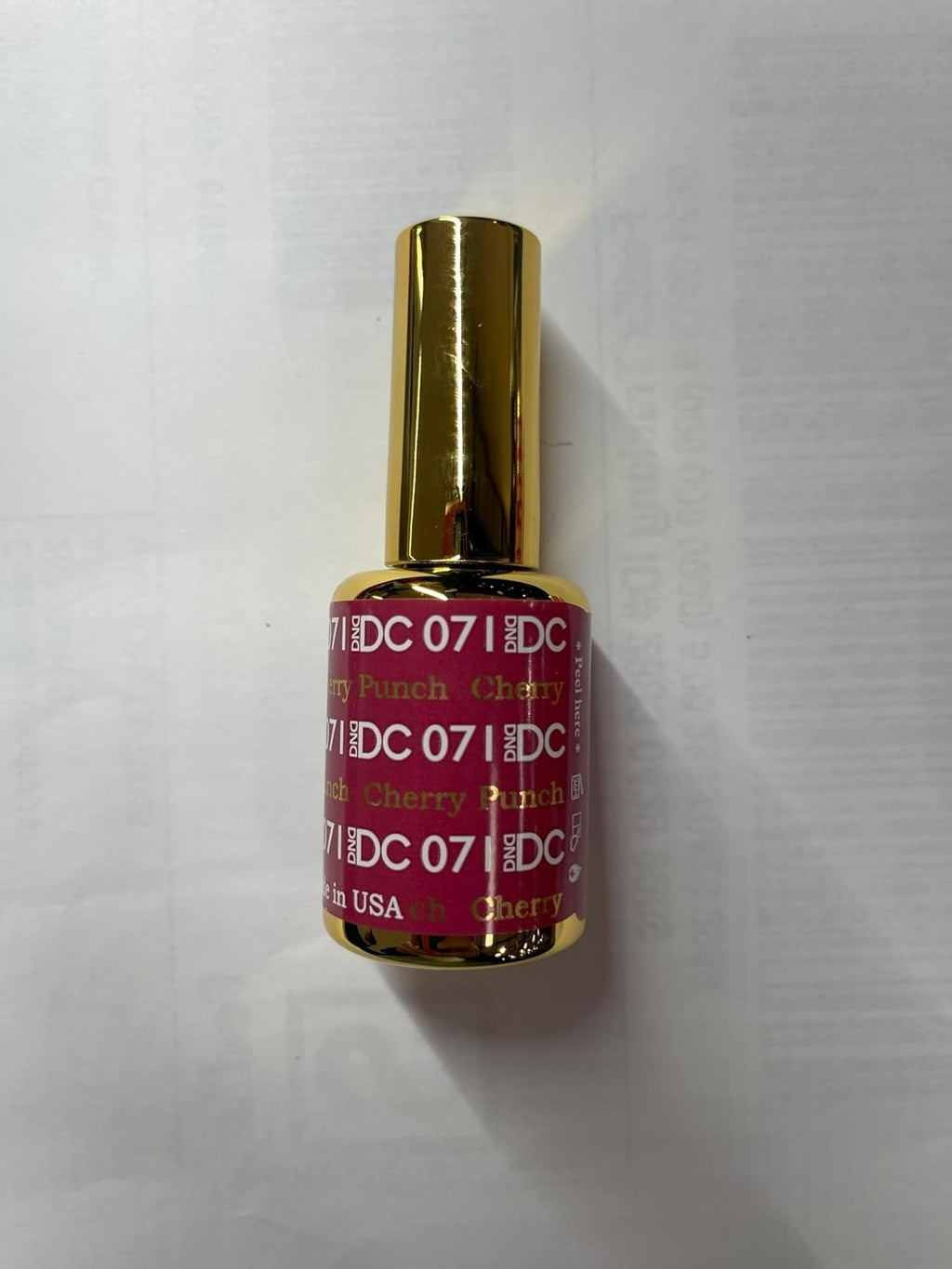DND Gel Nail Polish Set Cherry Punch 071 - Long-Lasting 0.6oz Duo