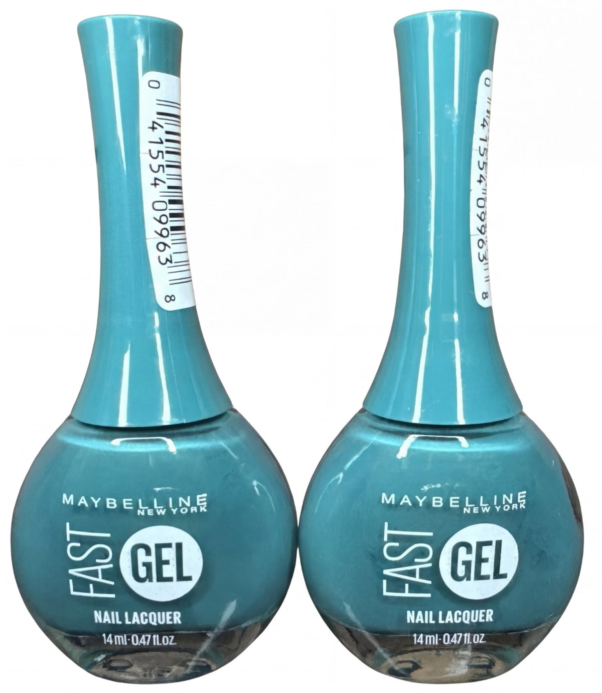2X Maybelline Fast Gel Nail Lacquer - Tropic Aqua 300 - Long-Lasting Nail Polish