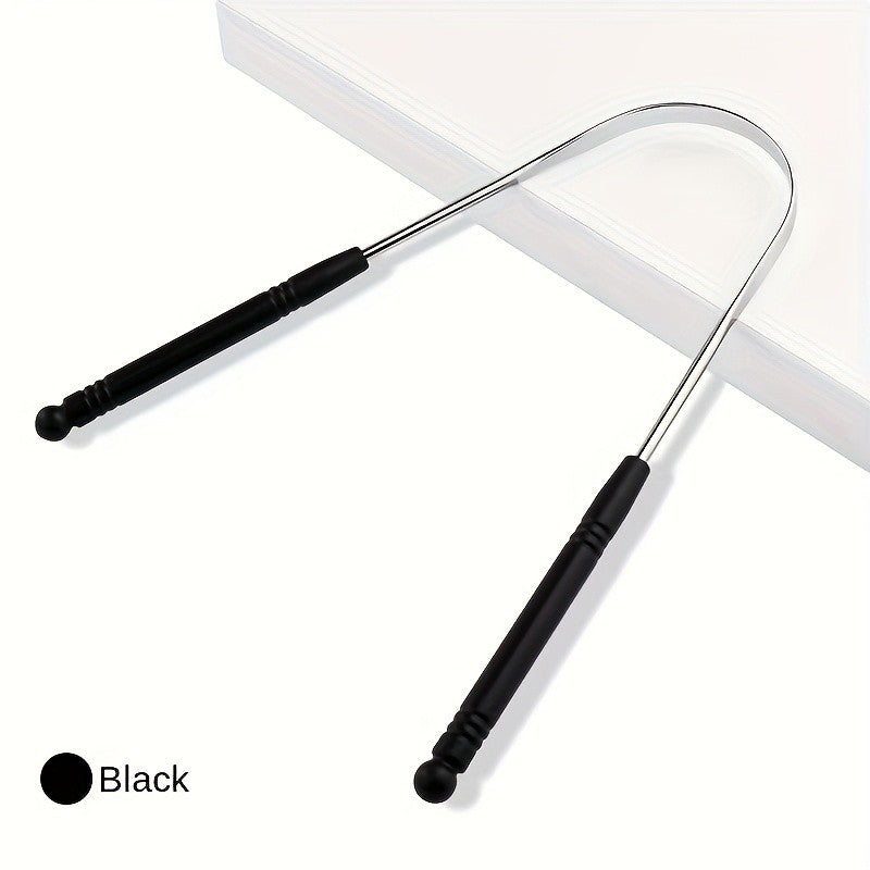 Stainless Steel Tongue Scraper for Oral Hygiene - Safe & Durable, Includes Storage Box