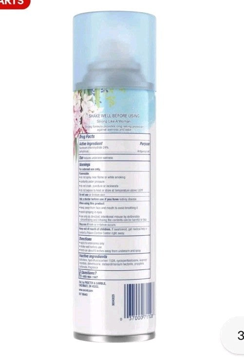5 Pack Powder Fresh Aerosol Deodorant Spray - 6oz Antiperspirant for Men & Women