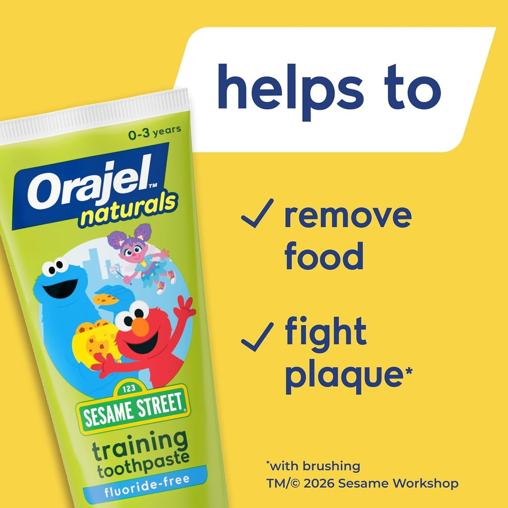Kids Fluoride-Free Berry Toothpaste with Elmo - Natural Baby Oral Care 1.5 oz