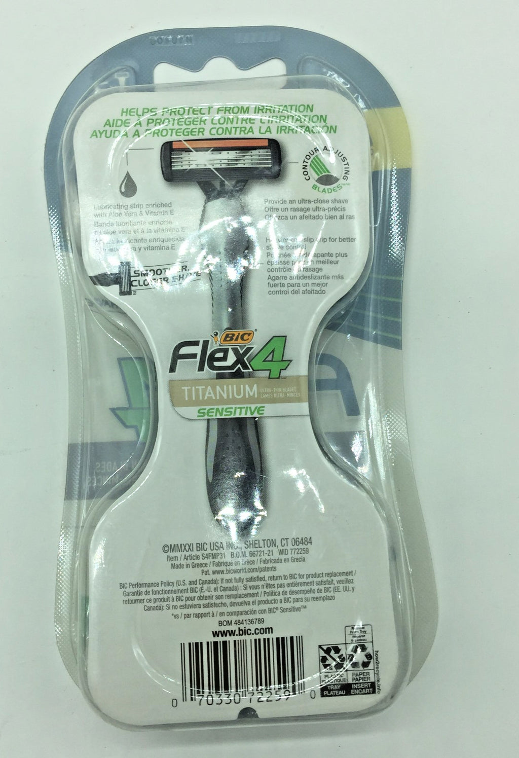 Disposable Razor Blades for Sensitive Skin - Ultra Thin Pivot Design