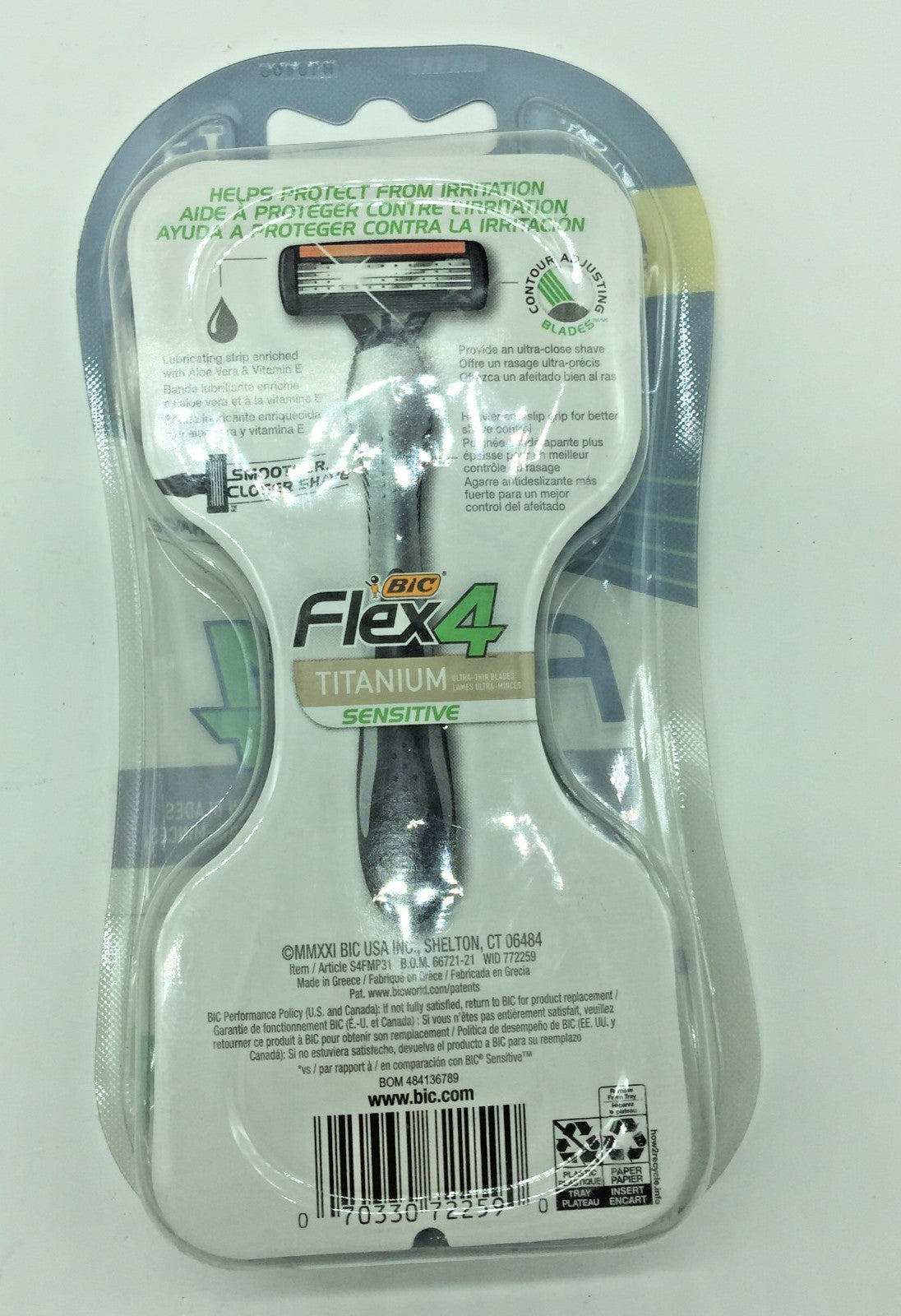 Disposable Razor Blades for Sensitive Skin - Ultra Thin Pivot Design