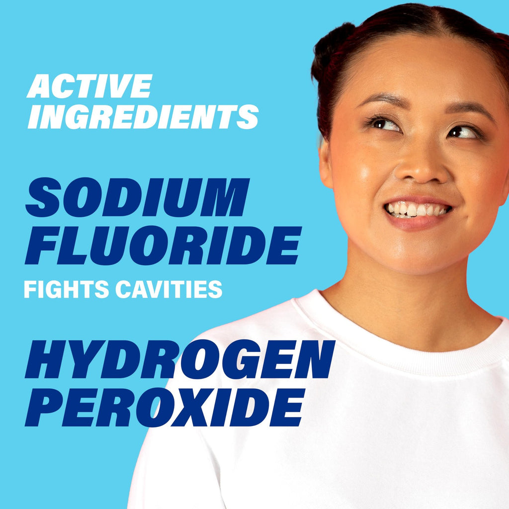 Whitening and Anticavity Fluoride Mouthwash - Alcohol-Free, Gentle Mint, 16.9 Fl Oz