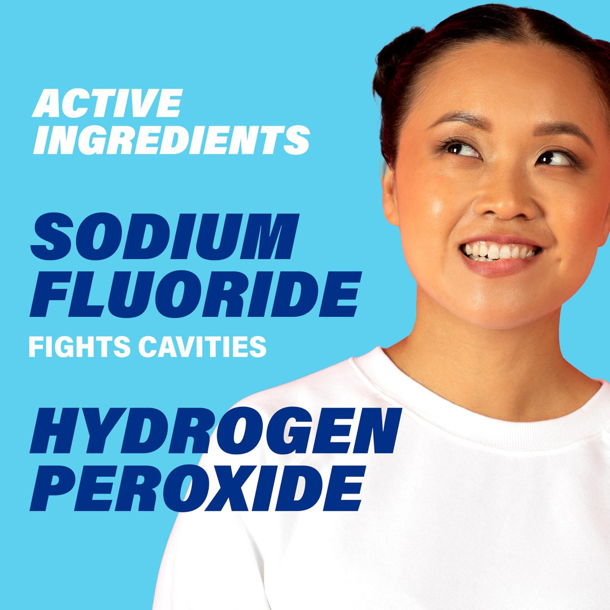 Whitening and Anticavity Fluoride Mouthwash - Alcohol-Free, Gentle Mint, 16.9 Fl Oz
