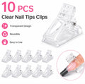 10 Pack Nail Tip Clipper Set for DIY Gel Extensions & manicures