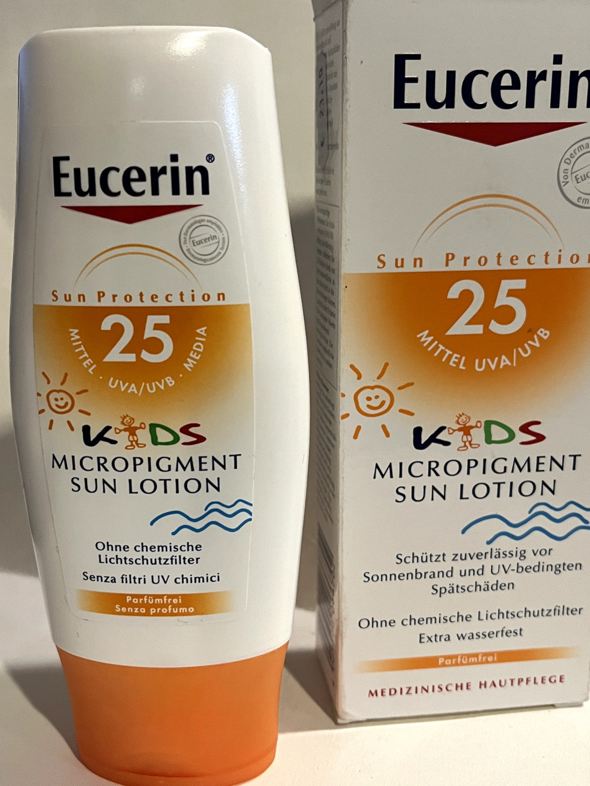 Kids Sun Protection Lotion SPF 25, Water-Resistant, Fragrance-Free 150ml