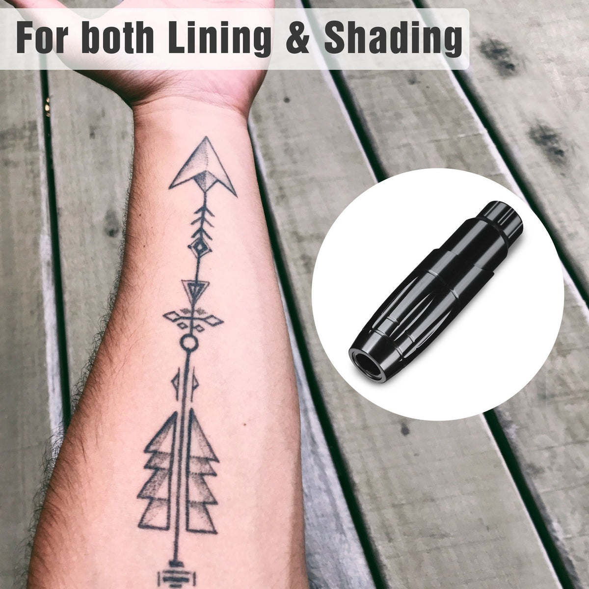 Tattoo Pen Machine with Aluminum Alloy Body - Beginner Friendly Rotary