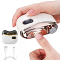 Electric Nail Clipper & Grinder with LED Light - 2-in-1 Rechargeable Manicure Tool