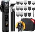 Professional Hair Clippers for Men with 23-Piece Barber Kit & Cordless Trimmer Set