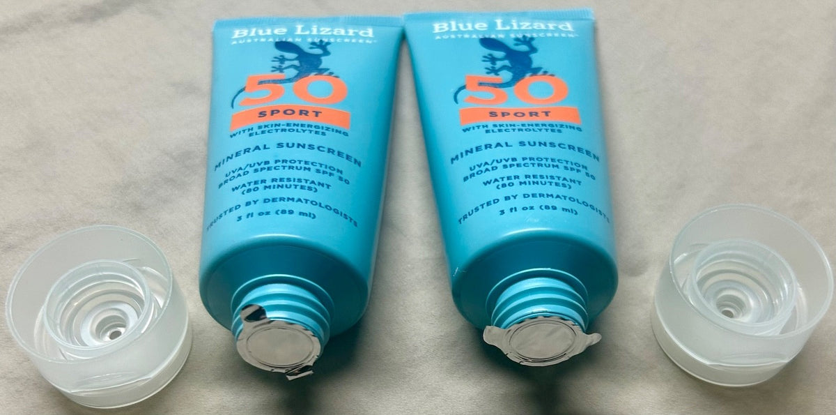 Mineral Sunscreen SPF 50 SPORT 3 oz Sealed 2-Pack - Water-Resistant UV Protection